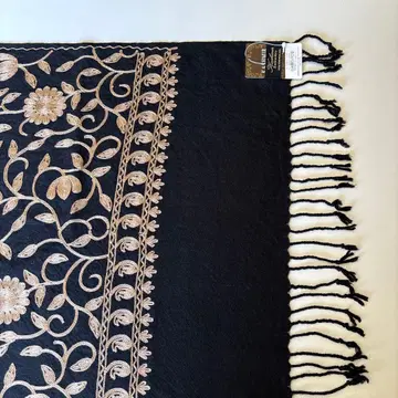 캐시미르 자수 스톨 대형 스톨(숄) 새상품 미사용