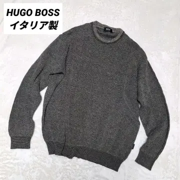 HUGO BOSS 크루넥 코튼 블렌드 니트 고품질