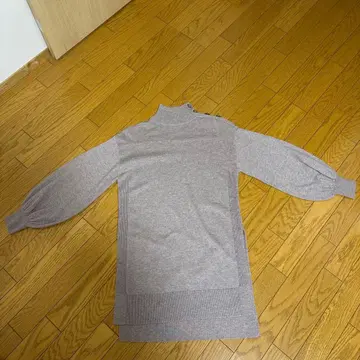 PLST 버튼 포함 터틀넥 니트 원피스 S 사이즈