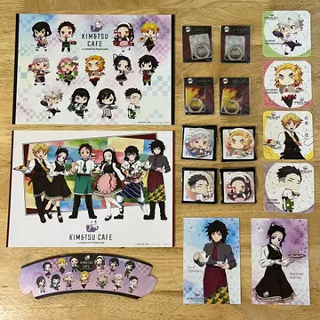 귀멸의 칼날 스이파라 캔뱃지 코스터 엽서 스마트폰 링 외