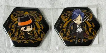 가정교사 히트맨 REBORN! 6각 캔뱃지 쿠로사키 란마루 리본 세트