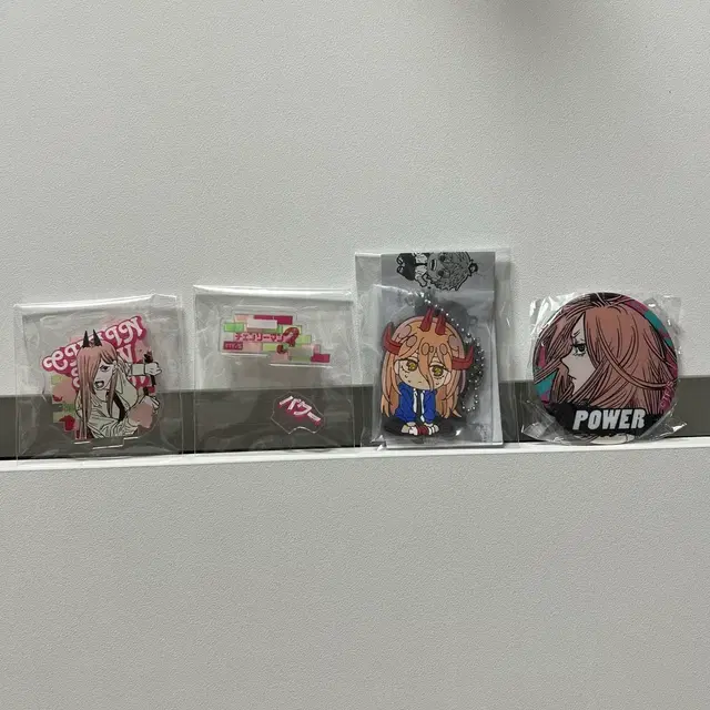 체인소맨 (파워) 캔뱃지,키링,아크릴 스탠드 일괄