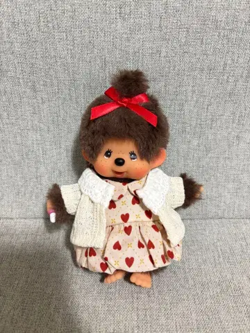 몽치치 키체인 사이즈 원피스 가디건 세트