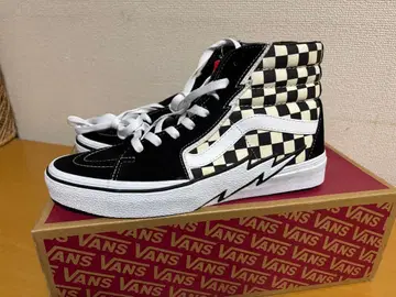VANS Sk8-Hi 블랙 체크 무늬 하이컷