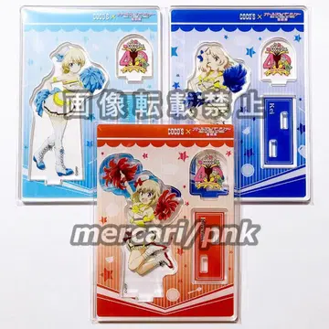 걸즈 앤 판처 최종장 코스 치어걸 아크릴 스탠드 3개 세트 미사용 새상품