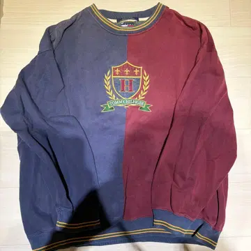 TOMMY HILFIGER 맨투맨 XXL 네이비/버건디