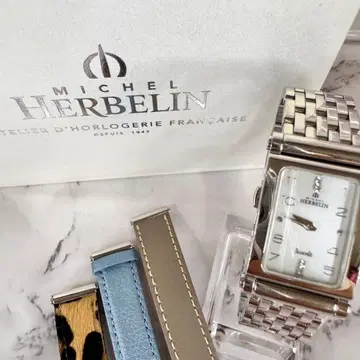 [박스 포함] 미셸 엘 블랑 4P 다이아 쉘 다이얼 교체 벨트 포함