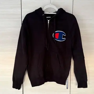 Champion 블랙 후드티 M 사이즈