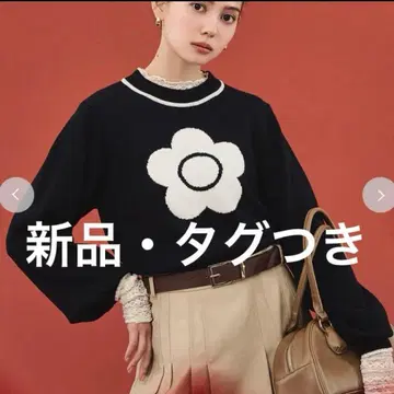 LILY BROWN 릴리 브라운 마리콴트 자카드 니트