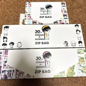 명탐정 코난 쓰리코인즈 콜라보 재고 백 3개 세트