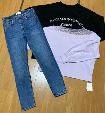 3세트 택 포함 미사용 새상품 RETRO GIRL ANAP ZARA