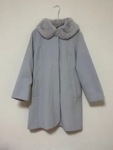 INGNI 퍼 탈부착 A라인 코트 코트