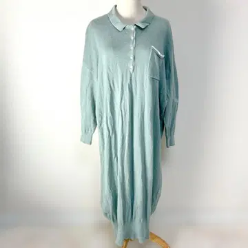 ONIGIRI [일부 매장 한정판] 오가닉 코튼 니트 폴로 원피스