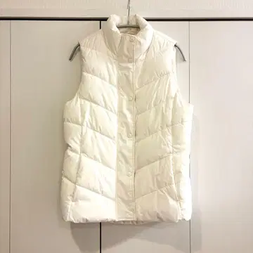 GAP 다운 베스트 슬리브리스 화이트 갭