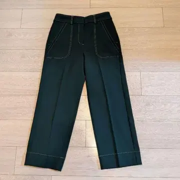 [새상품급] 두클라쎄 속기모 카르제 64cm 세미 와이드 팬츠 (그린)