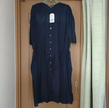 하트마켓 셔츠 원피스 7부 소매