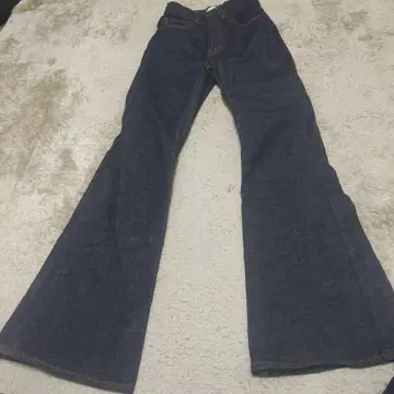 MOUSSY 플레어 데님 팬츠 다크 블루