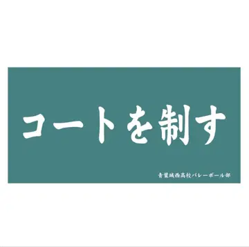 가로형 빅 타월 아오바죠사이 고교