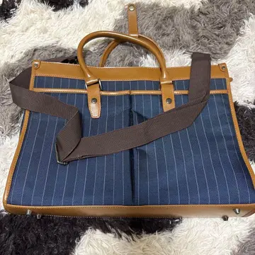 Christian Mode 비즈니스 백 네이비/브라운