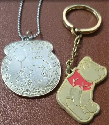 푸우 백참 키링 2개 세트