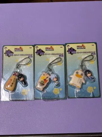 제일복권 은혼 클리너 마스코트 스트랩 묶음 판매