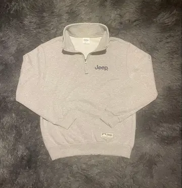 JEEP 지프 하프 지퍼 로고 맨투맨 S