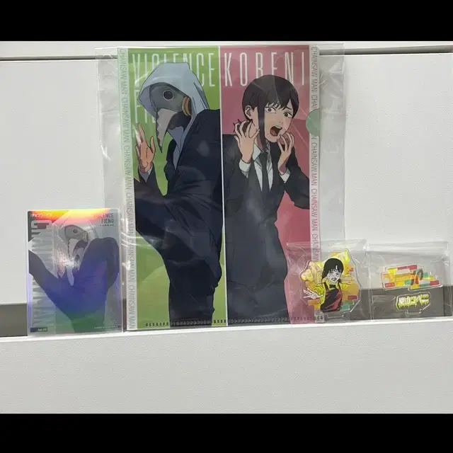 체인소맨 (코베니,폭력) 미니 클리어파일,아크릴 스탠드,카드 일괄