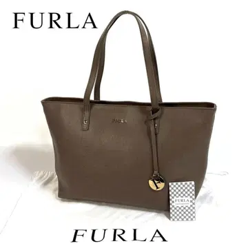 [ 새상품급 ] FURLA 가죽 토트백 이탈리아제 카드 본품 포함