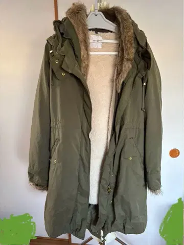 백넘버 퍼 모즈 코트 Right-on