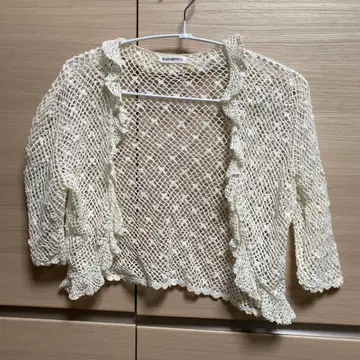 새상품급 Harmonica 여성용 반팔 레이스 볼레로