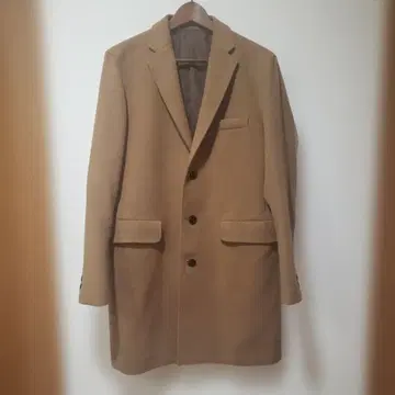 빔즈 BEAMS 플리스 체스터 코트 M 카멜 새상품급