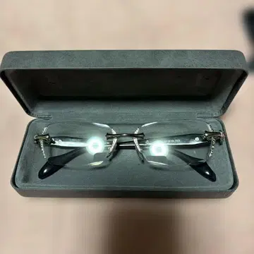 House of woo 무테 안경 실버 블랙