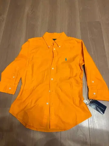 새상품 랄프 로렌 오렌지 블라우스 셔츠