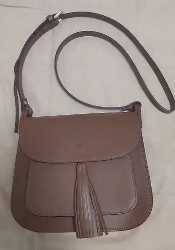 마르코 비안키니 천연 가죽 프린지 숄더백