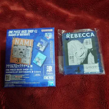 원피스 베이스 샵 복권 아크릴 블록 참 레베카