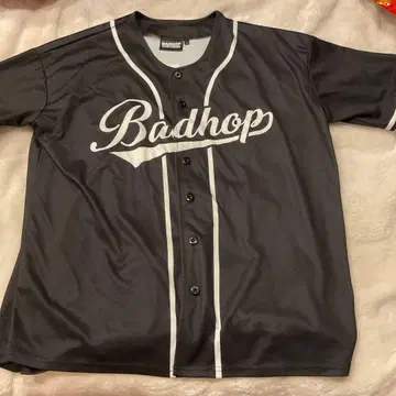 BADHOP 반팔 셔츠 M 사이즈 블랙 베이스볼 셔츠
