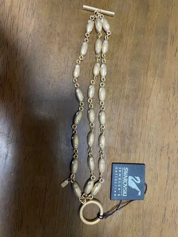 80 s 초레어! 빈티지 Swarovski 골드 3연 팔찌