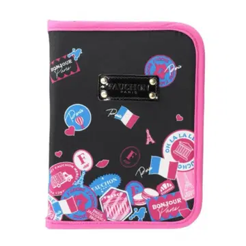 포숑 프린트 패턴 약 수첩도 들어가는 멀티 케이스