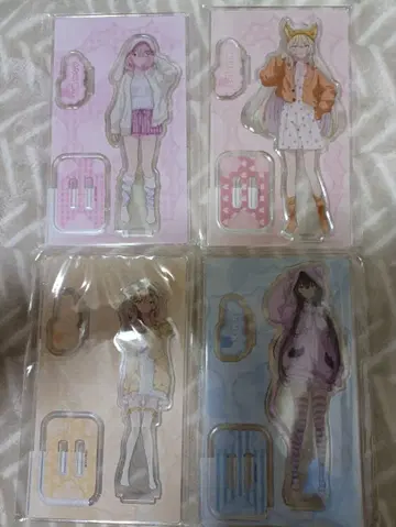 와타나레 동물 파자마 아크릴 스탠드 4인 세트