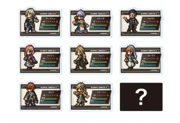 옥토패스 트래블러 0 아크릴 플레이트 배지 9개 세트