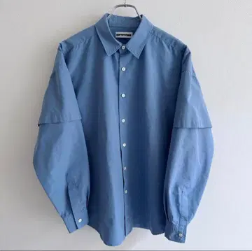 특가 SOFTHYPHEN 셔츠 색스 블루 1 남성용 레귤러 카라