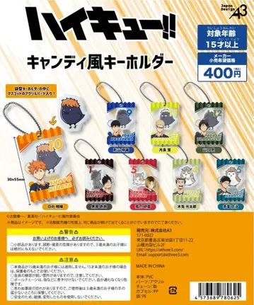 하이큐 캔디풍 키링 전 8종