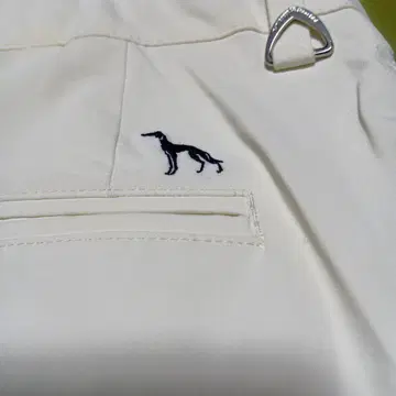 adabaT 어드밴츠 화이트 그레이하운드 자수 팬츠 LL