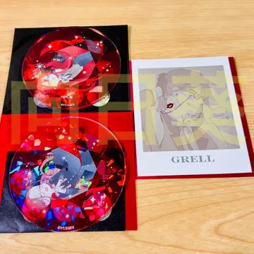 흑집사 Black Label 아크릴 코스터 & 사진풍 카드 그렐