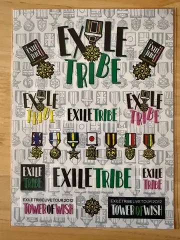 EXILE TRIBE 스티커 시트 2장 세트