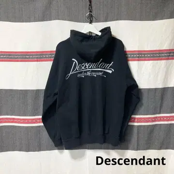 DESCENDANT 백 프린트 블랙 후디 M/2 암 프린트