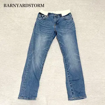 밴야드 스톰 소프트 허리 슬림 보이 팬츠(0) 허리밴딩 성인 여성