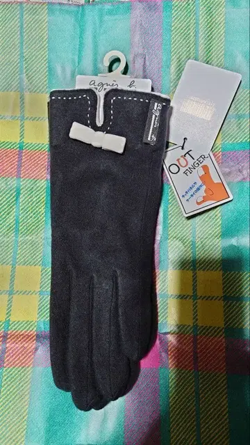 아네스베 블랙 장갑 리본