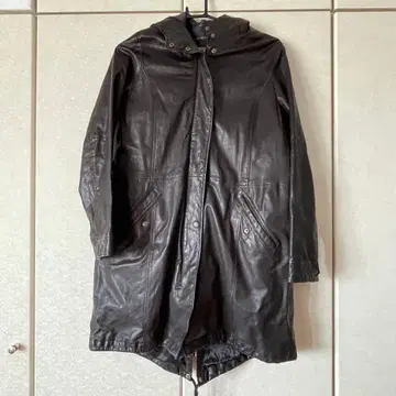 LOUNIE 루니 천연 가죽 코트 L