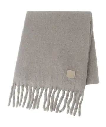 새상품!! FURLA 훌라 샤기 볼륨 머플러 그레이 모혼방